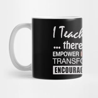 I Teach Math Teacher Back To School Mug